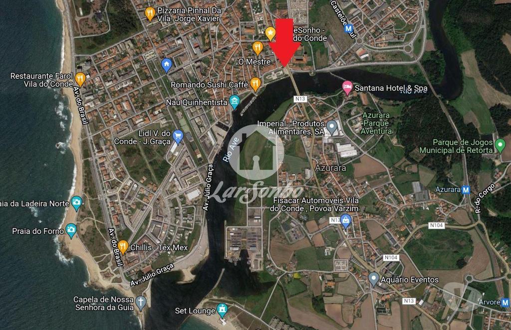Apartamentos a venda Vila do Conde - Fotos para Vila-do-conde-Prédio com 1.239m2 frente ao Rio Ave (240-M-23003)