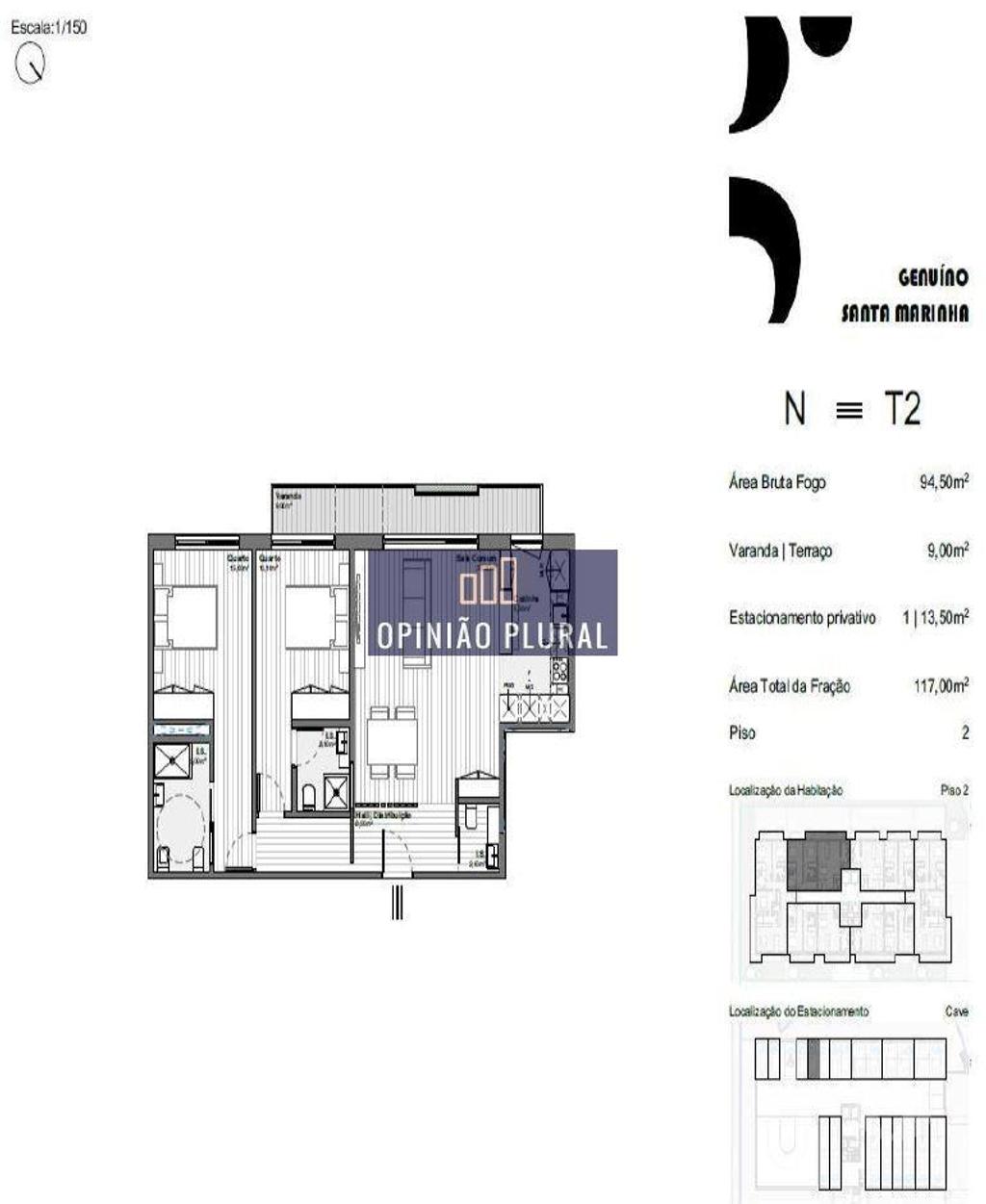 Apartamentos a venda Vila Nova de Gaia - Fotos para Vila-nova-de-gaia-Apartamento T2 Novo em Santa Marinha (JS483NSM)
