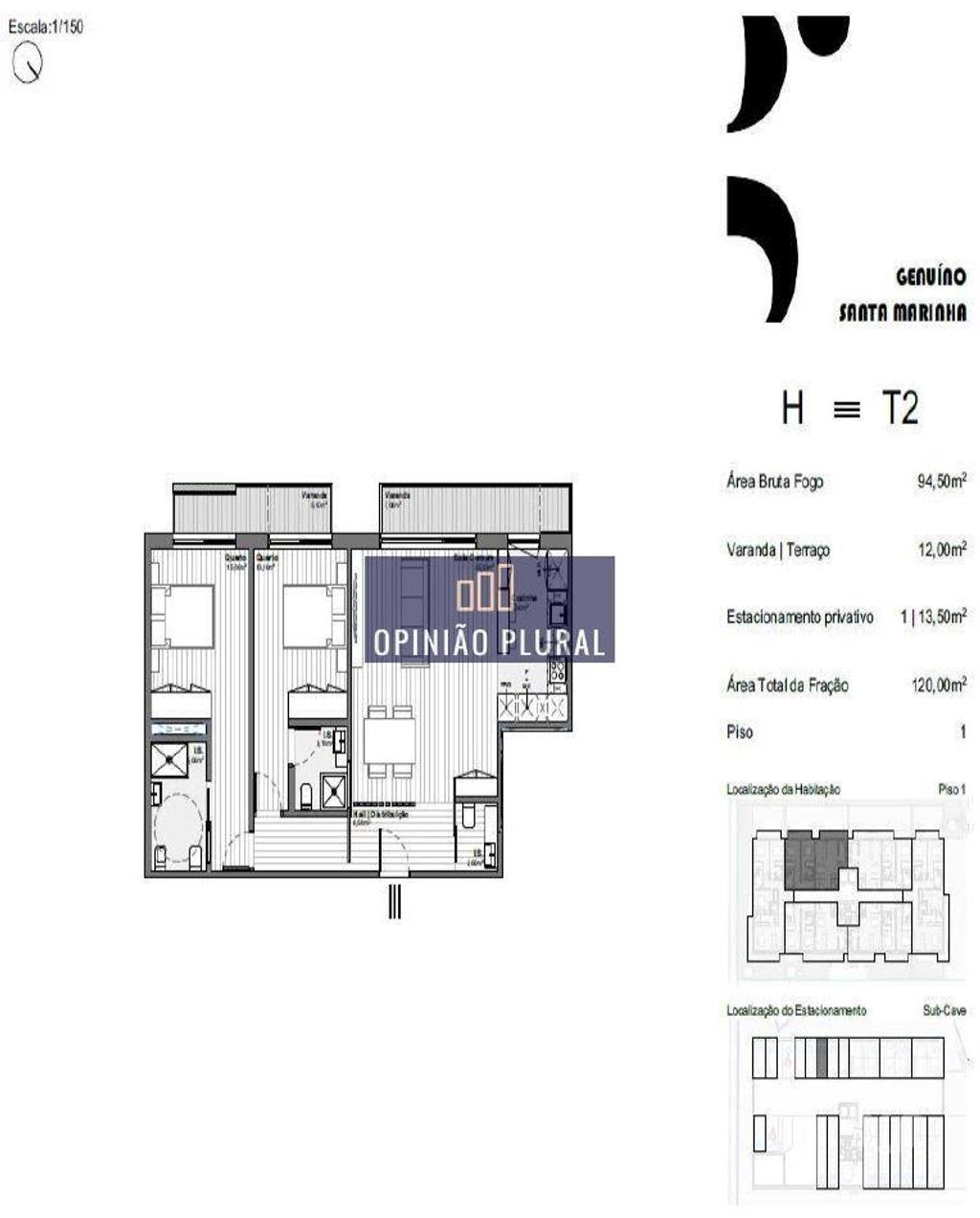 Apartamentos a venda Vila Nova de Gaia - Fotos para Apartamento Tipologia T2 Novo em Santa Marinha (JS477HSM)