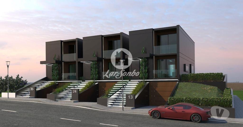 Apartamentos a venda Braga - Fotos para Moradia T3 NOVA em gaveto com G.F. p 2 carros em Tebosa, Braga