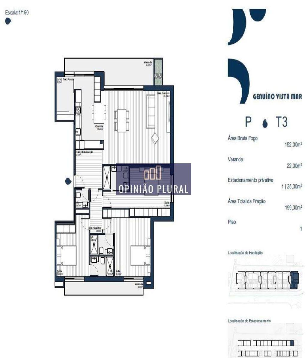 Apartamentos a venda Vila Nova de Gaia - Fotos para Apartamento T3 Novo Três Frentes em Arcozelo (JS501PGVM)