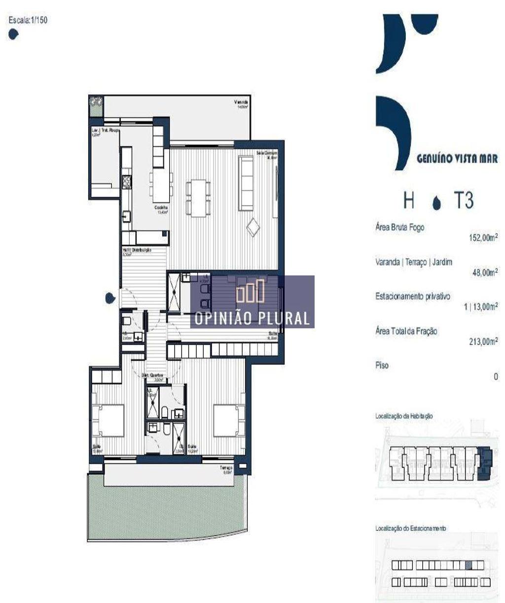 Apartamentos a venda Vila Nova de Gaia - Fotos para Apartamento T3 Novo Três Frentes em Arcozelo (JS500HGVM)
