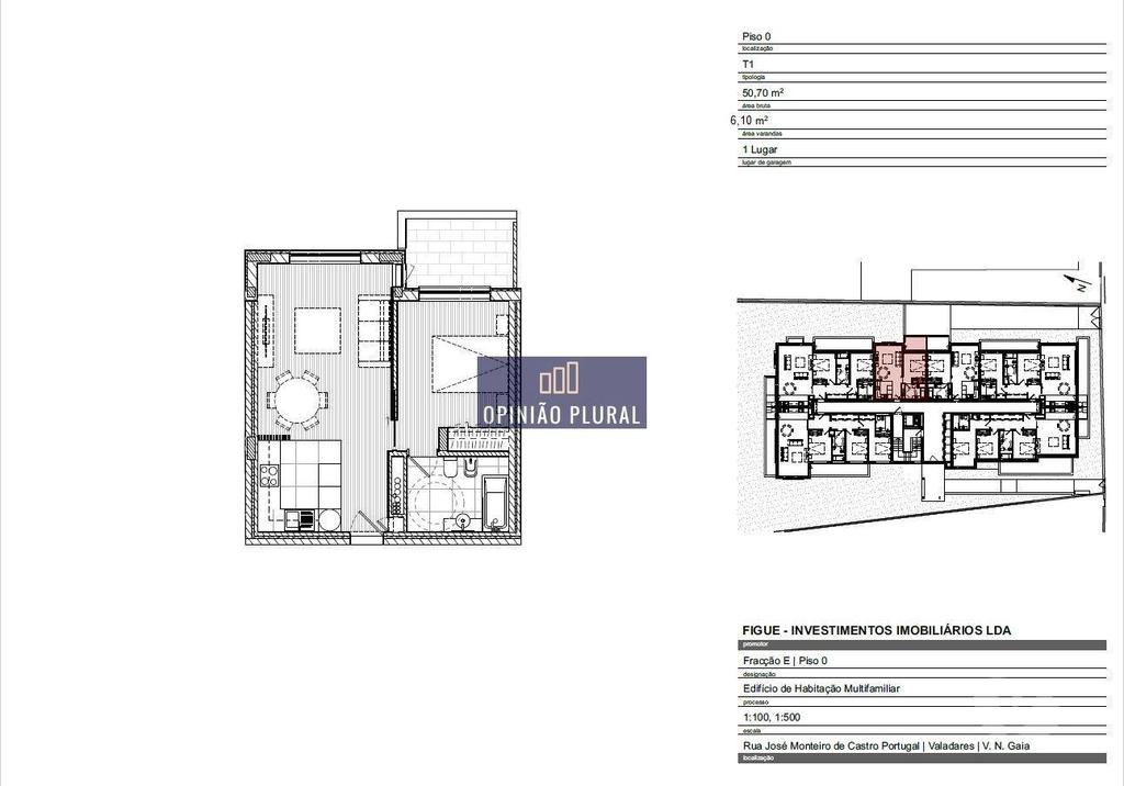 Apartamentos a venda Vila Nova de Gaia - Fotos para Apartamento Tipologia T1 Novo em Valadares (MSUMRIIE)